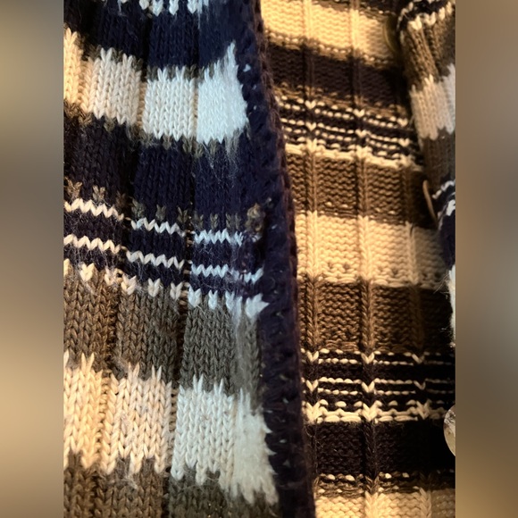 Vintage Reba Rose Striped Button Up Cardigan - Picture 2 of 7